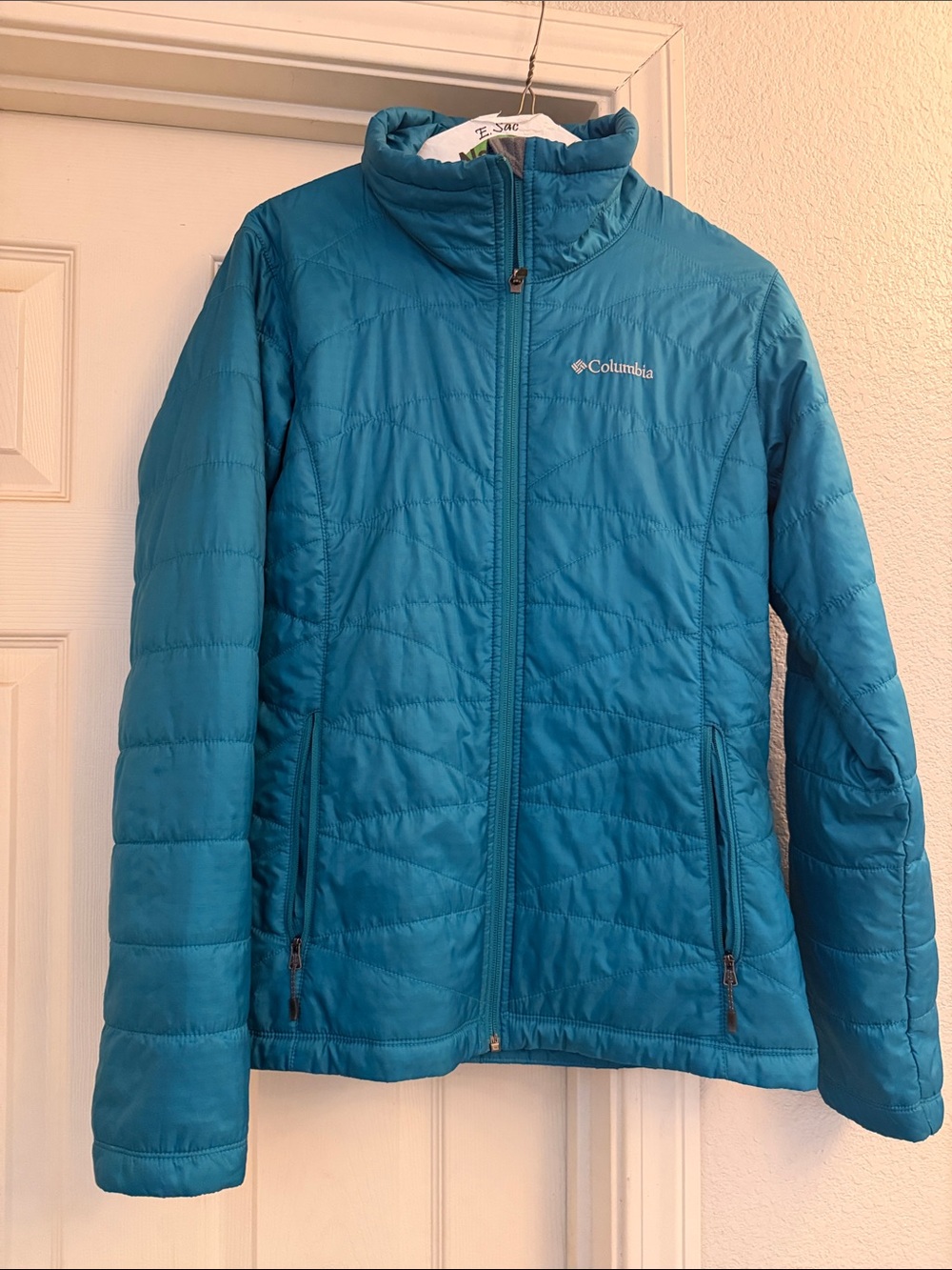 Columbia Teal Quilted Packable Puffer Jacket